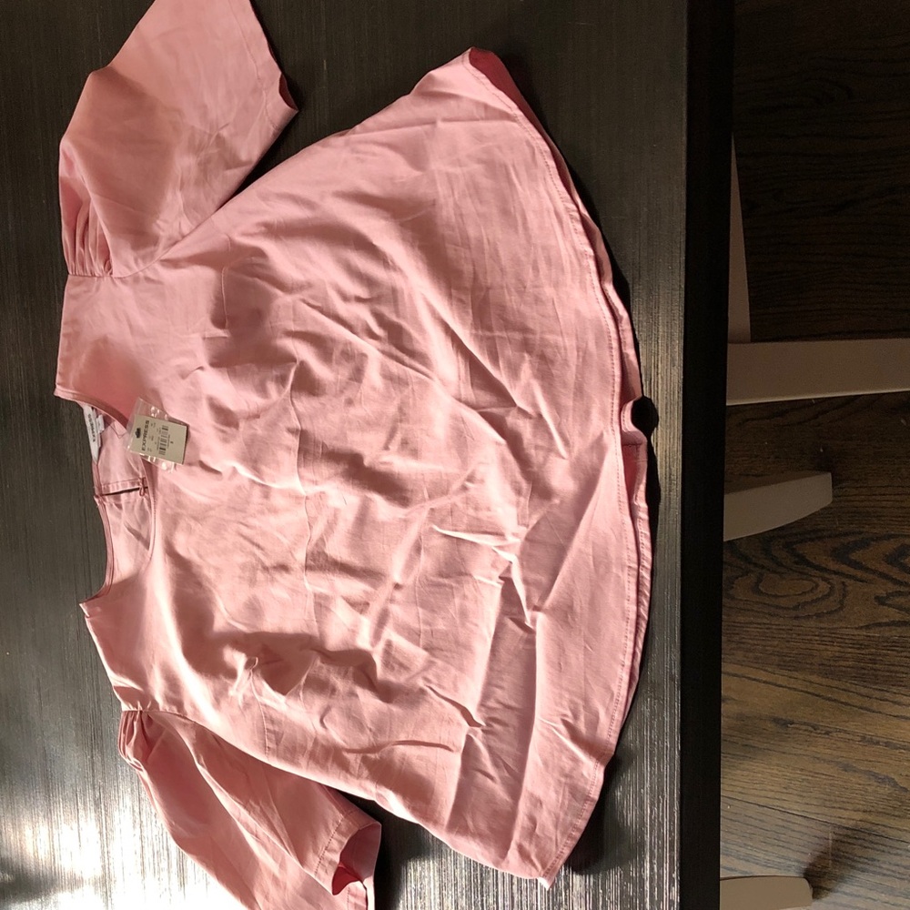 Express Pink Short Sleeve Blouse
